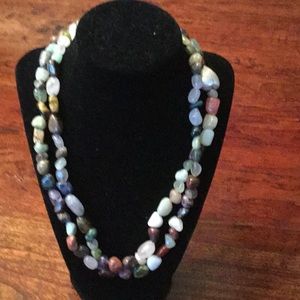 Gorgeous handmade multi color flexible necklace